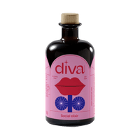 diva social elixir bottle, pink label