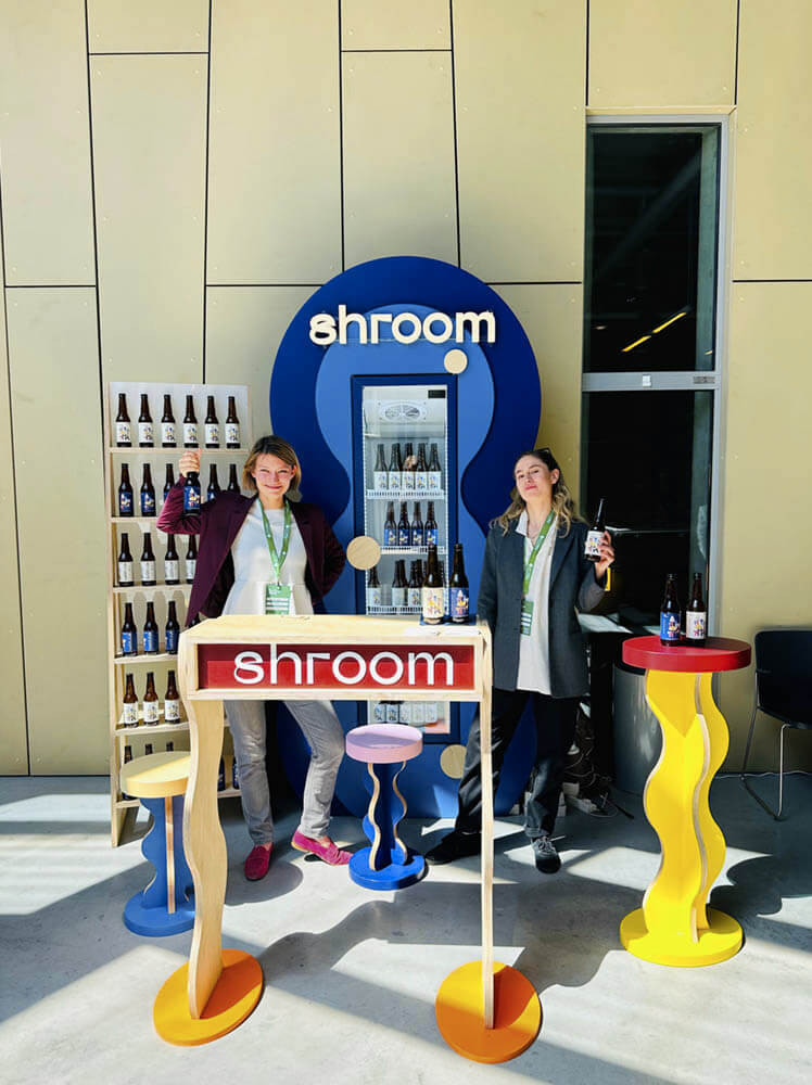 shroom drinks exhibition stand