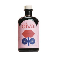 Diva mushroom drink syrup bottle, Non alcoholic aperitivo